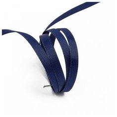 Лента Ideal репсовая в рубчик шир.12мм цв.370 т. синий уп.27,42м