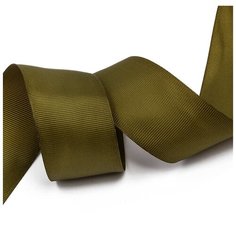 Лента Ideal репсовая в рубчик шир.38мм цв. 569 хаки уп.27,42м
