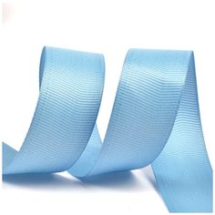 Лента Ideal репсовая в рубчик шир.25мм цв. 332 голубой уп.27,42м