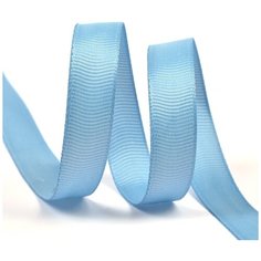 Лента Ideal репсовая в рубчик шир.12мм цв. 332 голубой уп.27,42м