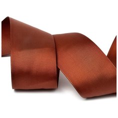 Лента Ideal репсовая в рубчик шир.50мм цв. 868 (143) холод. коричневый уп.27,42м