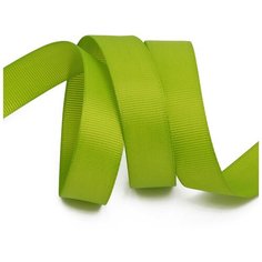 Лента Ideal репсовая в рубчик шир.20мм цв. 548 зеленый киви уп.27,42м