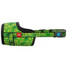 WauDog Nylon Намордник, рисунок "Авокадо" (размер №4, обхват 35-43 см)
