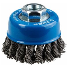 Щетка чашечная для УШМ плетеные пучки стальной проволоки 65 мм М14 Зубр профи 35277-065_z02