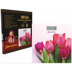 Весы электронные Матрёна Ма-090 (тюльпаны)