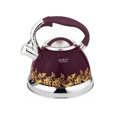 Чайник со свистком ZEIDAN Z-4220 баклажан, 3 л