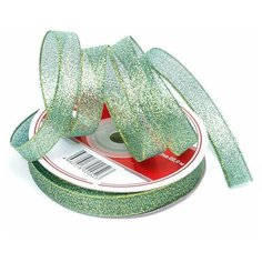 Лента IDEAL с люрексом ТВ- ЛЮР шир.12мм цв.058 зеленый уп.22,85 м