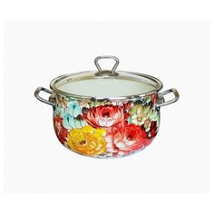 Кастрюля эмалированная Interos Верона 8866, 4л Интерос