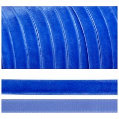 Лента бархатная TBY. LB1050 нейлон шир.10мм цв. василек уп.20м Ideal