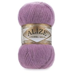Пряжа Alize Angora Gold (Ангора Голд) 28 ярко-сухая роза 20% шерсть, 80% акрил 100г 550м 5шт