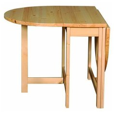 Стол кухонный Дом Мебели из сосны Клаффи, раскладной, ДхШ: 80 х 33 см, длина в разложенном виде: 133 см, сосна