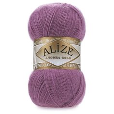 Пряжа Alize Angora Gold (Ангора Голд) 440 темная роза 20% шерсть, 80% акрил 100г 550м 5шт