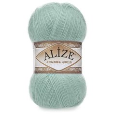 Пряжа Alize Angora Gold (Ангора Голд) 462 морская зелень 20% шерсть, 80% акрил 100г 550м 5шт