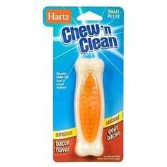 Hartz Игрушка для собак - Косточка для очищения зубов, вкус бекона, особо прочная, маленькая Цвет: Оранжевый, Синий