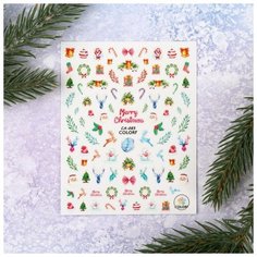 Queen fair Наклейки для ногтей «Merry Christmas»