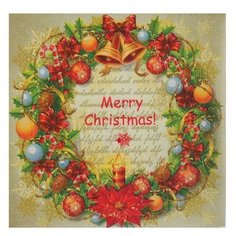 Страна Карнавалия Салфетки бумажные «Новогодний венок», 33х33 см, набор 20 шт.