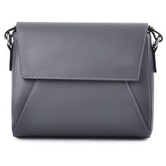 Сумка кросс-боди женская Afina, натуральная кожа, графит