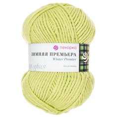 Пряжа Пехорка Зимняя премьера, 50 % мериносовая шерсть, 50 % акрил, 100 г, 150 м, 10 шт., 342-св.горох