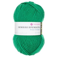 Пряжа Пехорка Зимняя премьера, 50 % мериносовая шерсть, 50 % акрил, 100 г, 150 м, 10 шт., 742 бильярд