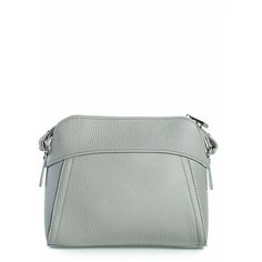 Сумка кроссбоди AFINA 421 ,натуральная кожа, светло-серый