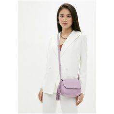 Сумка кроссбоди AFINA 418, натуральная кожа, сирень