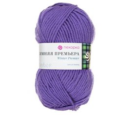 Пряжа Пехорка Зимняя премьера, 50 % мериносовая шерсть, 50 % акрил, 100 г, 150 м, 10 шт., 384 яркая астра