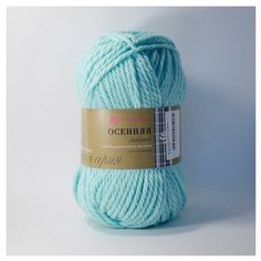 Пряжа Пехорка Осенняя, 25 % шерсть, 75 % акрил, 200 г, 150 м, 5 шт., 222 голубая бирюза
