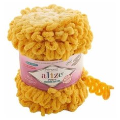 Пряжа Alize Puffy Ombre Batik, 600 г, 55 м, 7417 жёлтый