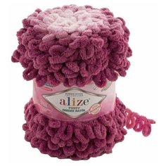 Пряжа Alize Puffy Ombre Batik, 600 г, 55 м, 7426 темно-розовый