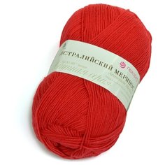 Пряжа Пехорка Австралийский меринос, 95 % верблюжья шерсть, 5 % акрил, 100 г, 400 м, 5 шт., 058 коралл