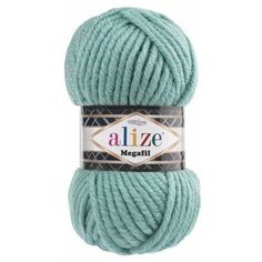 Пряжа Alize Superlana Megafil, 25 % шерсть, 75 % акрил, 100 г, 55 м, 5 шт., 386 лазурный