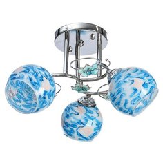 ЭкономСвет Люстра "Розарий" 3 лампы 40Вт E27 хром 43,5х43,5х26 см