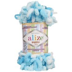 Пряжа Alize Puffy color, 100 г, 9 м, 5 шт., 5924