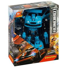 Трансформер 2в1 BONDIBOT робот и автомобиль, Bondibon, цвет синий (ВВ4956)