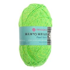 Пряжа Пехорка Жемчужная, 50 % хлопок, 50 % вискоза, 100 г, 425 м, 5 шт., 065 экзотика