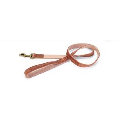 Beeztees 747070 Поводок вельветовый Velura розовый 120см*10мм