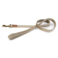 Beeztees 746999 Поводок вельветовый Velura серый 120см*10мм