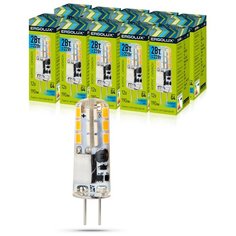 Набор из 10 светодиодных лампочек Ergolux LED-JC-2W-G4-4K