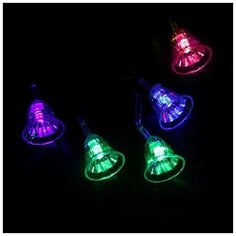 Новогодняя светодиодная гирлянда 4 м Колокольчики цветной Baziator