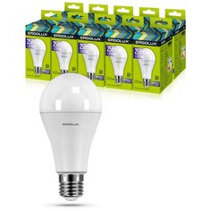 Набор из 10 светодиодных лампочек Ergolux LED-A65-25W-E27-6K