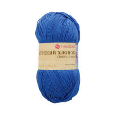 Пряжа Пехорка Детский хлопок, 100 % хлопок, 100 г, 330 м, 5 шт., 26 василек