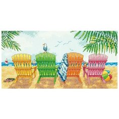 Dimensions Набор для вышивания крестиком Пляжные кресла 35 x 17 см (70-35325)