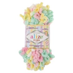 Пряжа Alize Puffy color, 100 г, 9 м, 5 шт., 5862