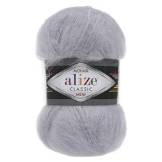 Пряжа Alize Mohair Classic (Мохер Классик) 52 талая вода 25% мохер, 24% шерсть, 51% акрил 100г 200м 5шт
