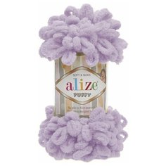 Пряжа Alize Puffy, 100 г, 9 м, 5 шт., 027 светлая сирень