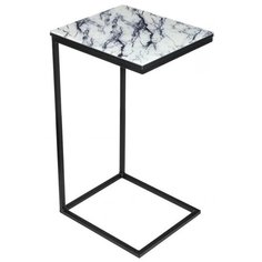 Журнальный столик Woodville Геркулес мрамор белый