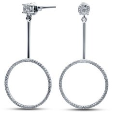 Silver WINGS Серьги из серебра с фианитами 02d5285-127