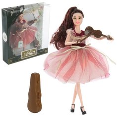 Кукла Veld co 121653 в платье в розовом цвете