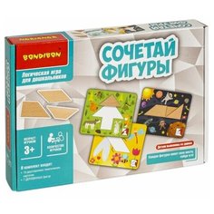 Обучающие игры для дошкольников Bondibon "сочетай фигуры", BOX