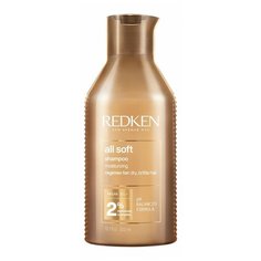 Шампунь с аргановым маслом для сухих, ломких и жестких волос Redken All soft shampoo 300 мл